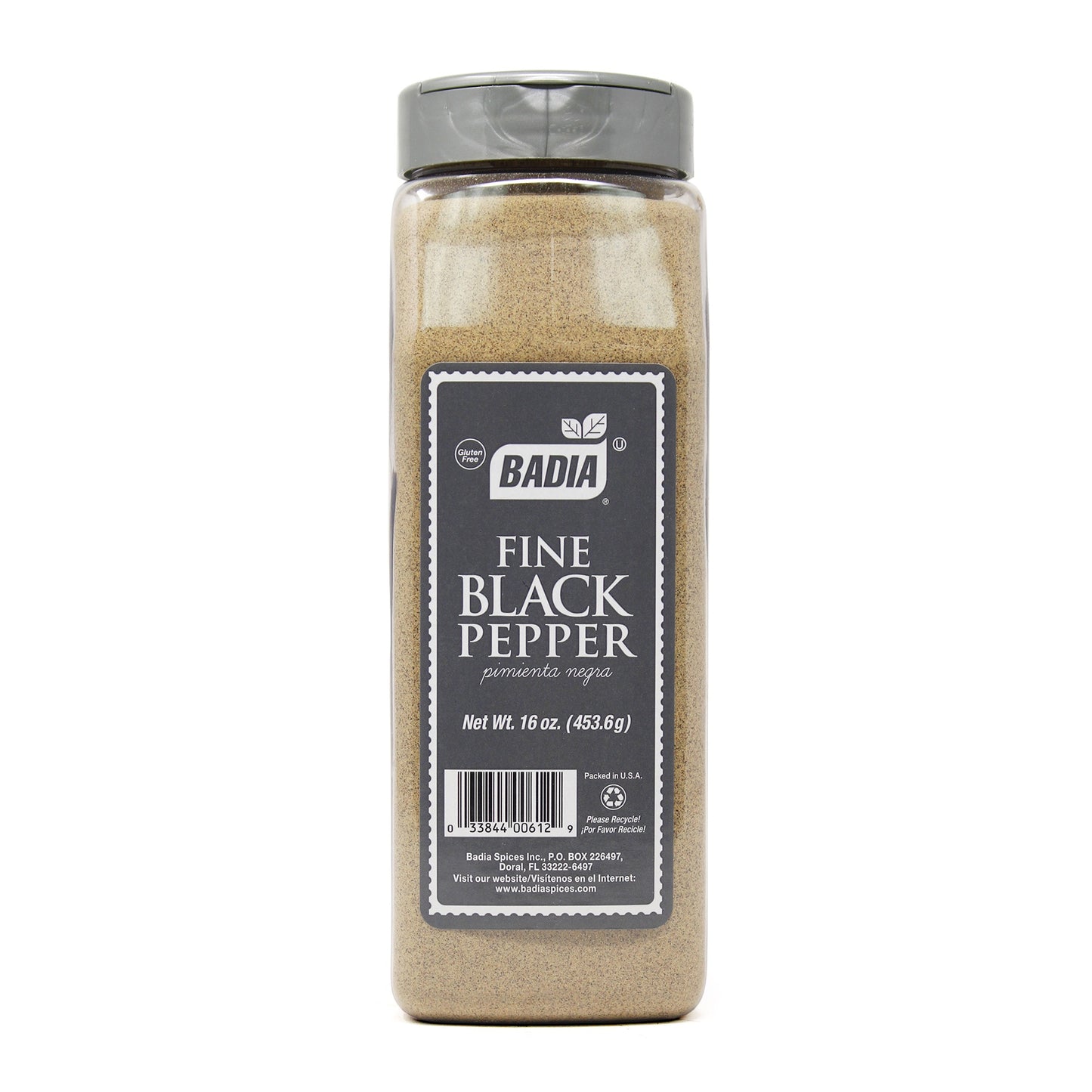 Badia Black Pepper Fine (6-Pack, 16 oz)