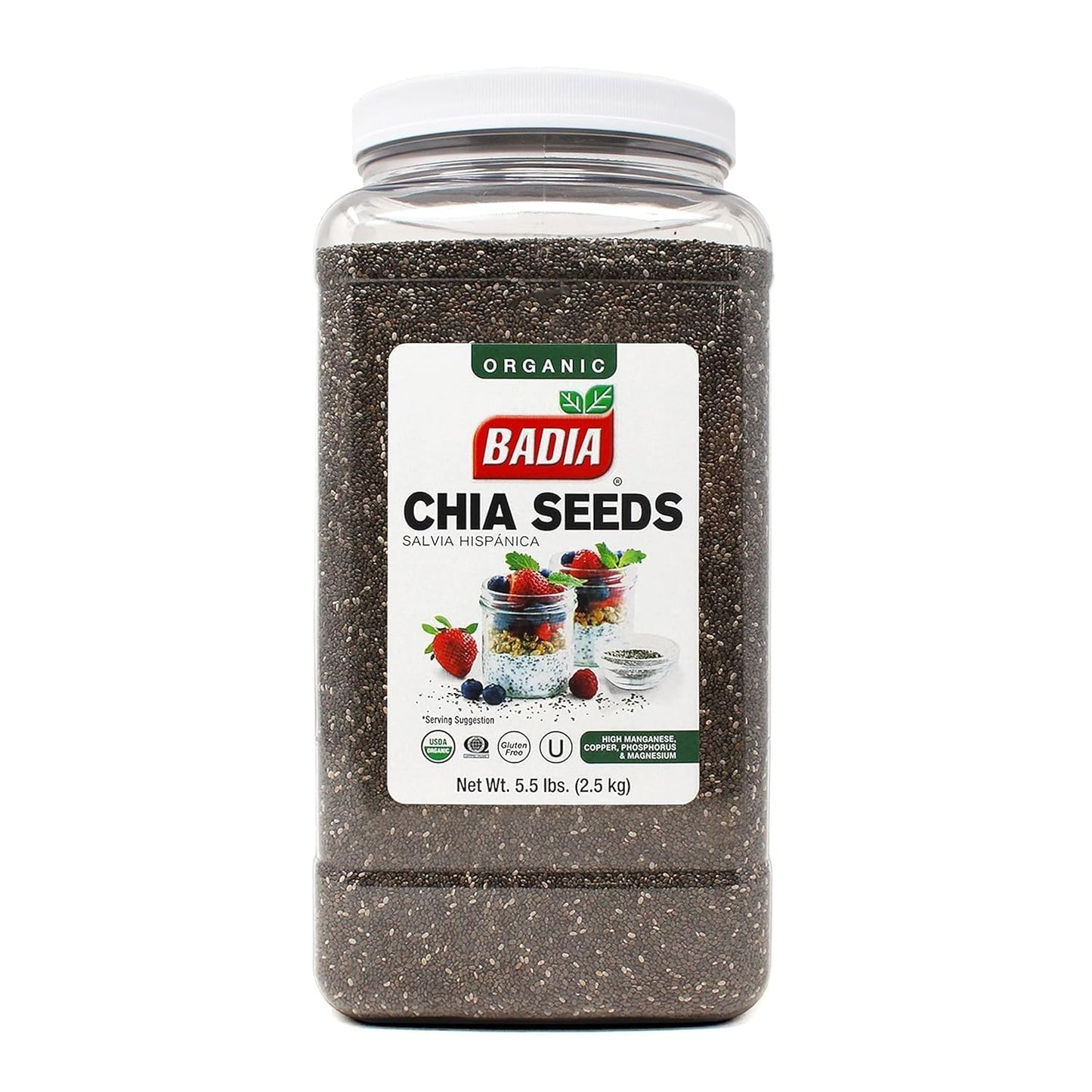 Badia Chia Seed Organic (2-Pack, 5.5 lb)