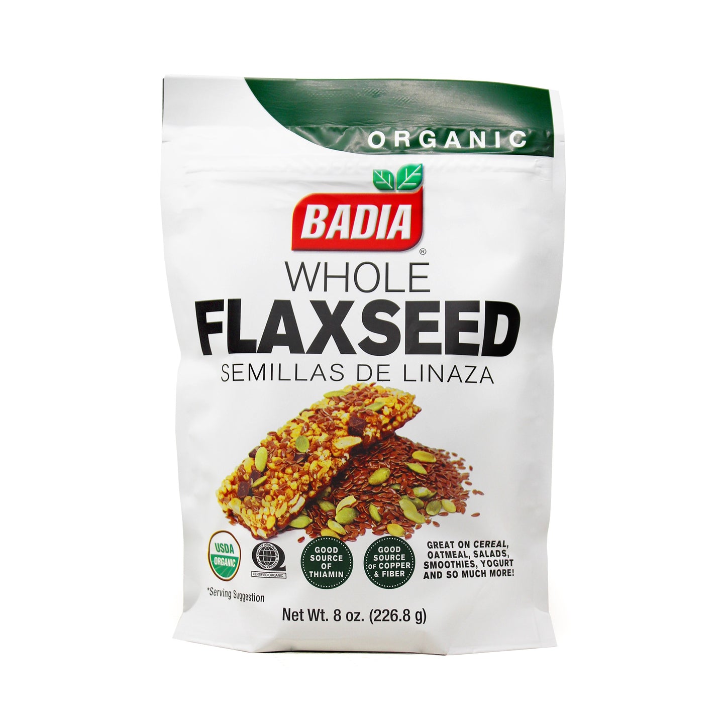 Badia Flax Seed Organic Whole (8-Pack, 8 oz)