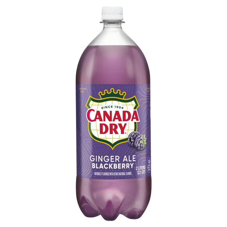 Canada Dry Ginger Ale Blackberry (8-Pack, 2 L)