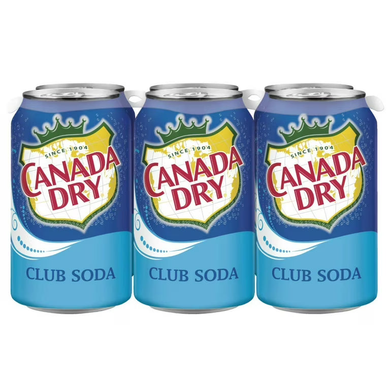 Canada Dry Club Soda Can (24-Pack, 12 oz)