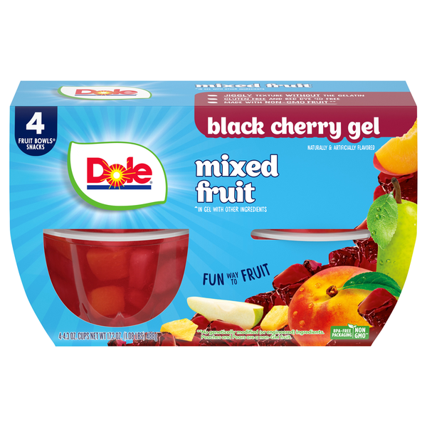 Dole Mixed Fruit Black Cherry Cups (6-Case, 6-Pack, 4 oz)