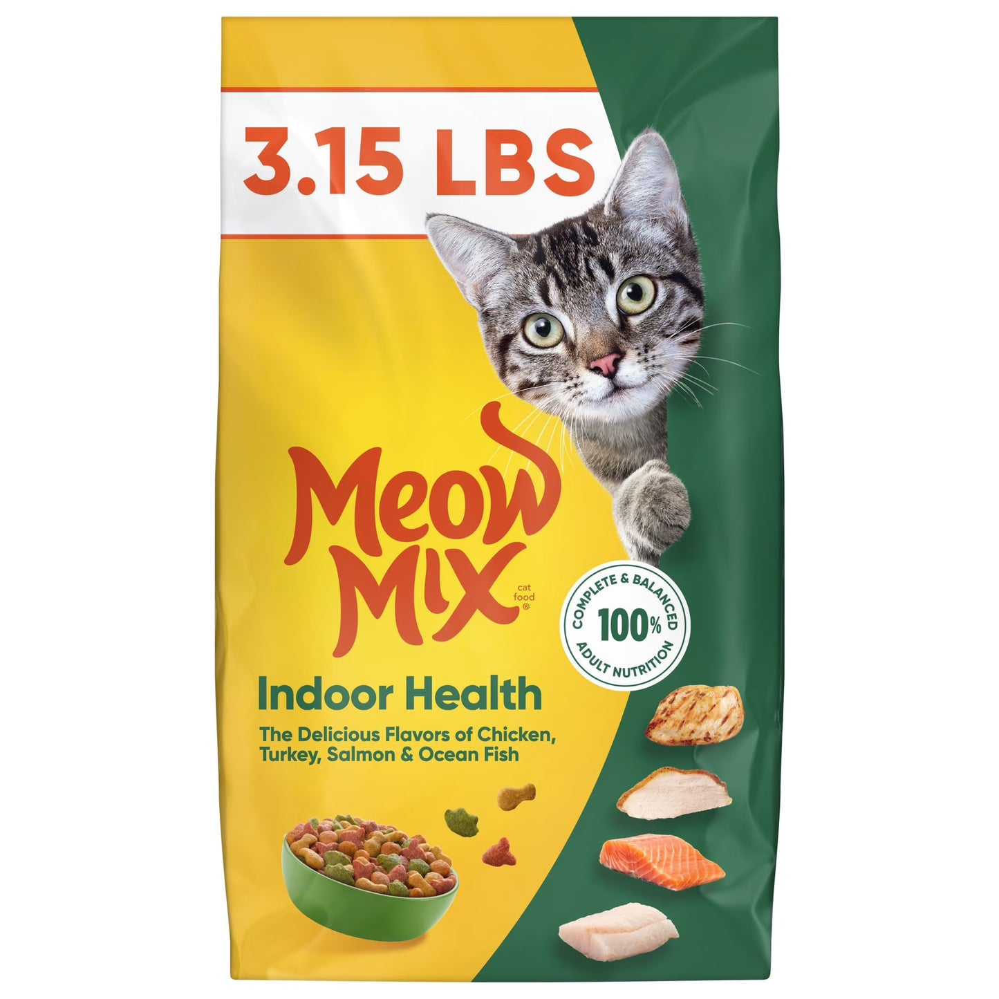 Meow Mix Indoor Small Breed (4-Pack, 3.15 lb)