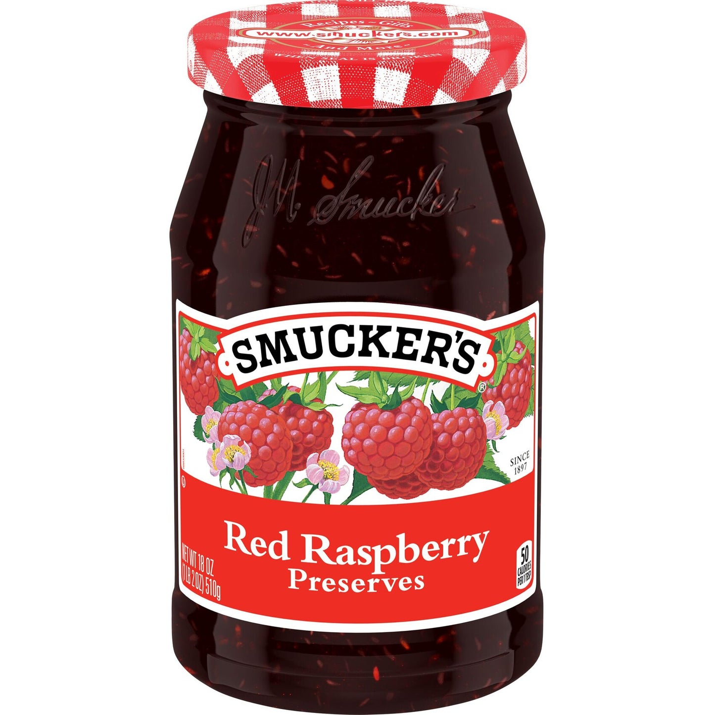 Smucker's Red Raspberry Preserved (12-Pack, 18 oz)