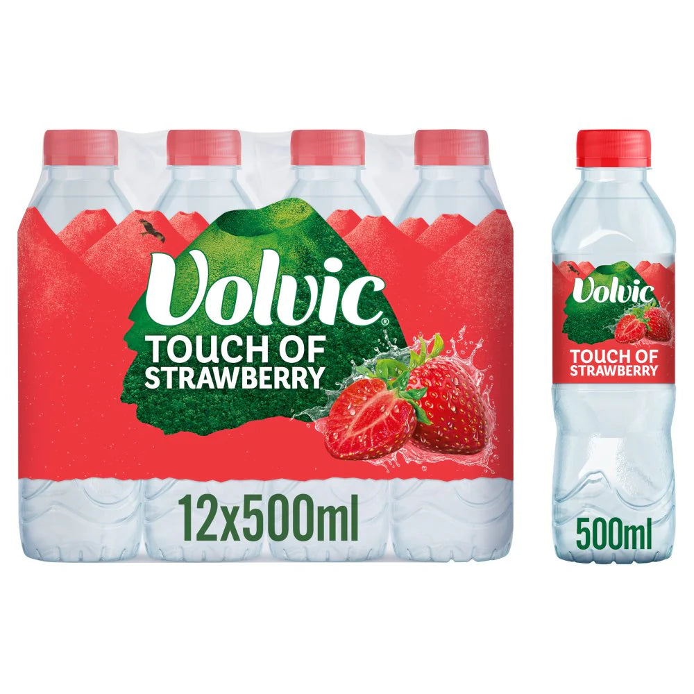 Volvic Strawberry (12-Pack, 500 ml)