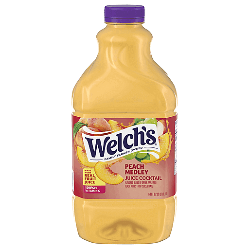 Welch Peach Medley (6-Pack, 64 oz)