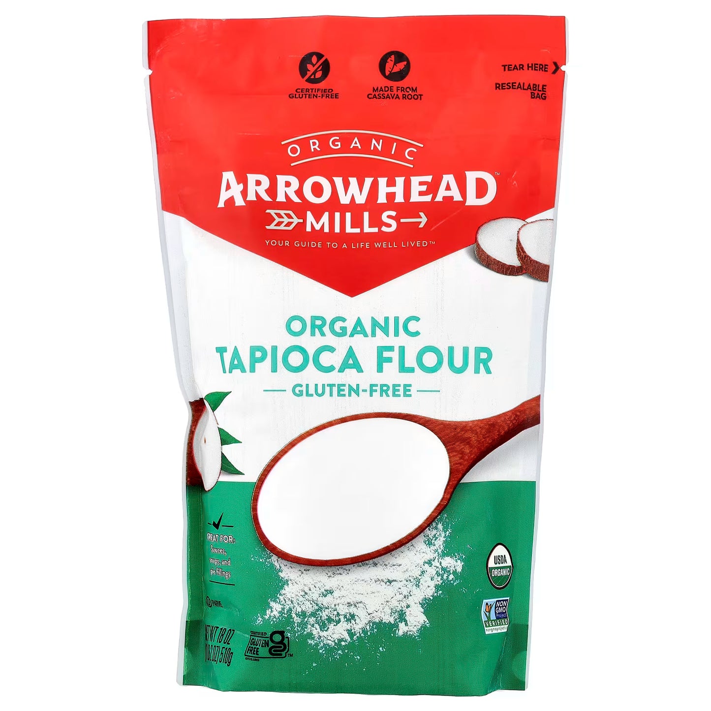 Arrowhead Mills Tapioca Flour (6-Pack, 18 oz)