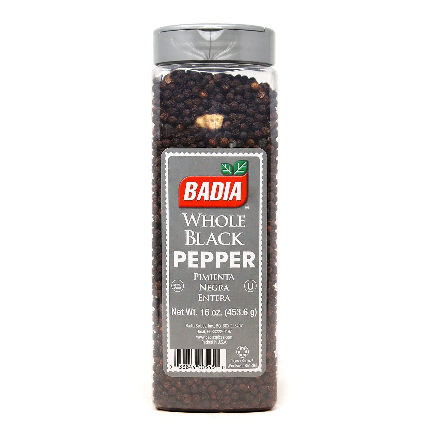 Badia Black Pepper Whole (6-Pack, 16 oz)