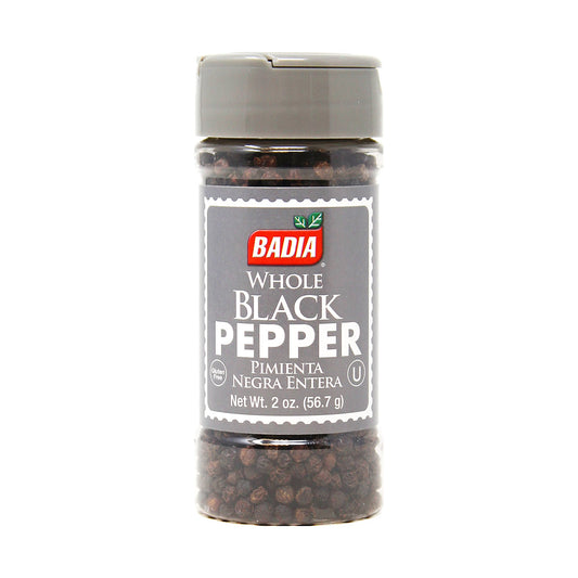 Badia Black Pepper Whole (8-Pack, 2 oz)