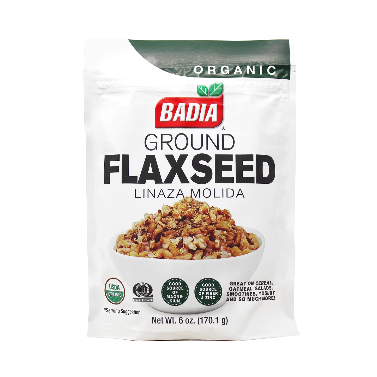 Badia Flax Seed Organic Ground (8-Pack, 6 oz)