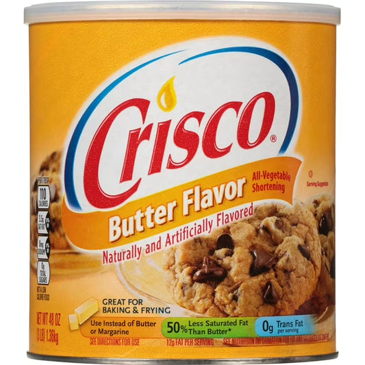 Crisco Butter Shortening (12-Pack, 48 oz)