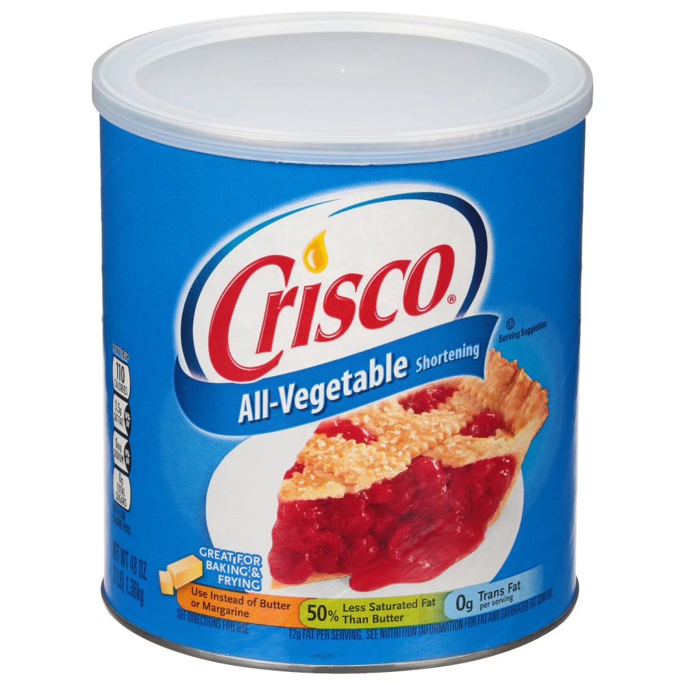 Crisco Regular Vegetable Shortening (12-Pack, 48 oz)