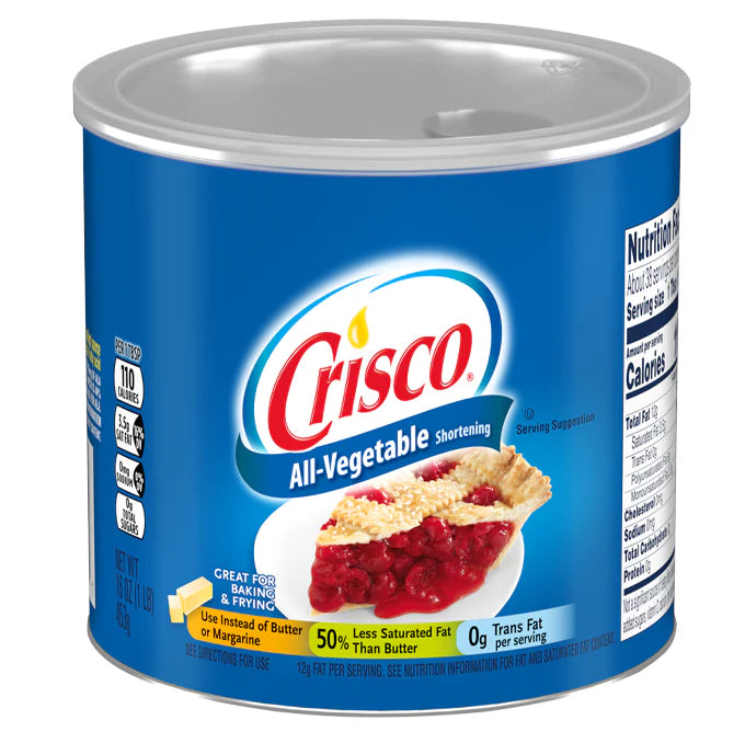 Crisco Regular Vegetable Shortening (12-Pack, 16 oz)