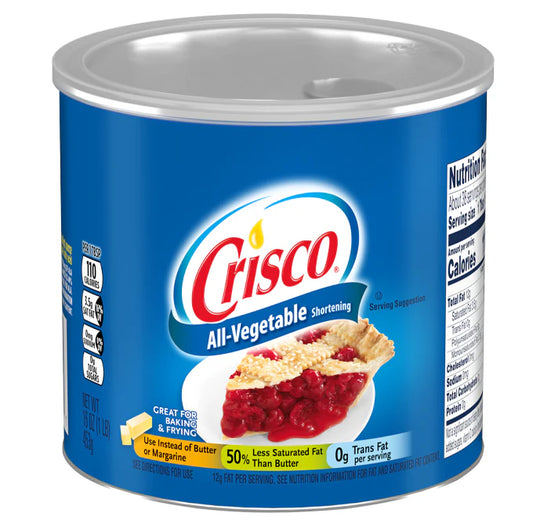 Crisco Regular Vegetable Shortening (12-Pack, 16 oz)