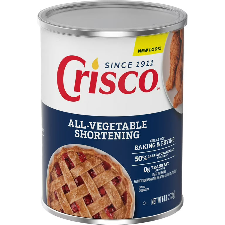 Crisco Regular Vegetable Shortening (6-Pack, 96 oz)