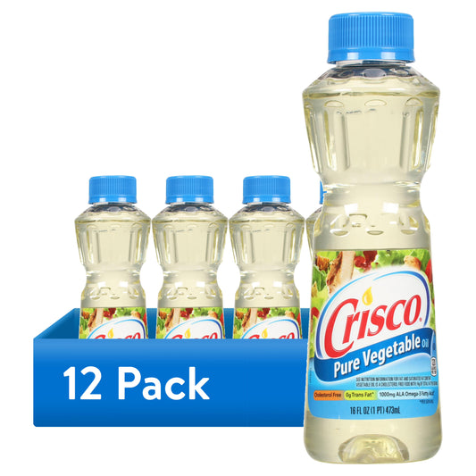 Crisco Vegetable Oil (12-Pack, 16 oz)
