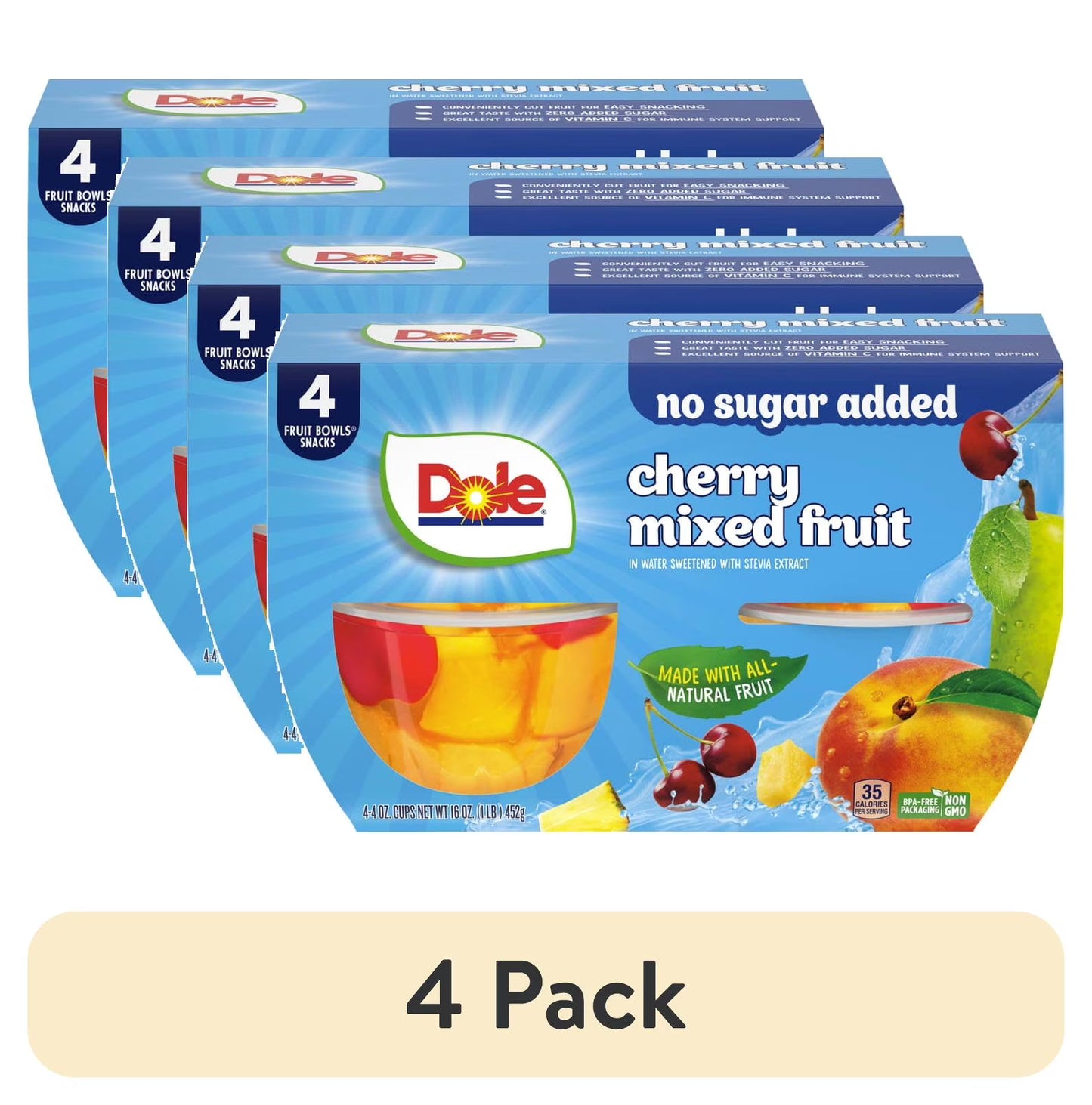 Dole Cherry Mix Cups (6-Case, 4-Pack, 4)