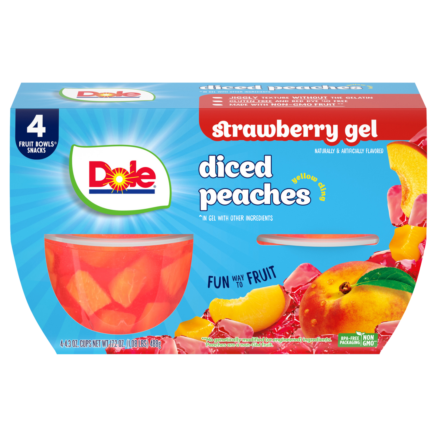 Dole Cup Strawbery Gel Peach