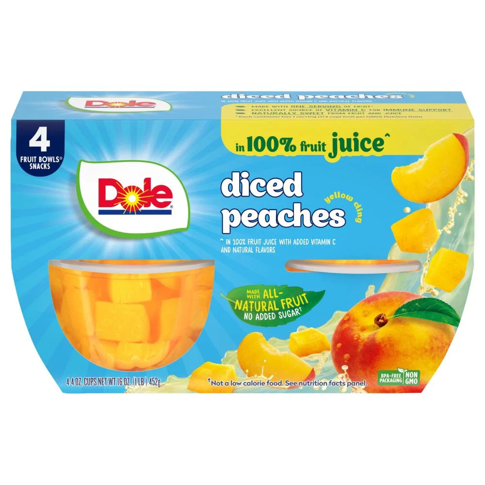 Dole Peach Cups (6-Case, 4-Pack, 4 oz)