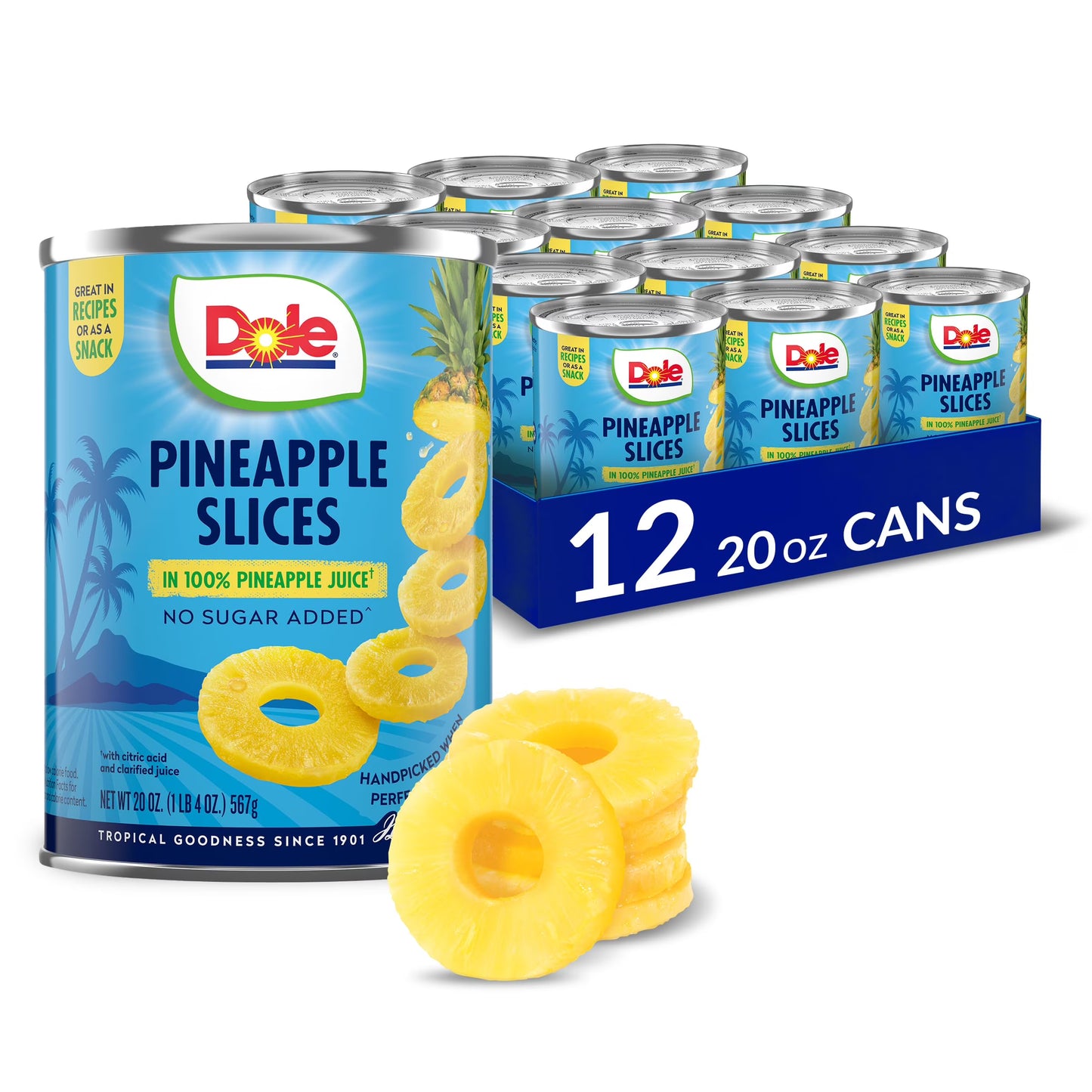 Dole Pineapple Slice (12-Pack, 20 oz)