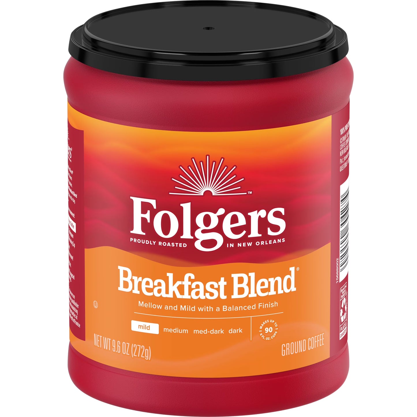 Folgers Breakfast Blend Coffee (6-Pack, 9.6 oz)