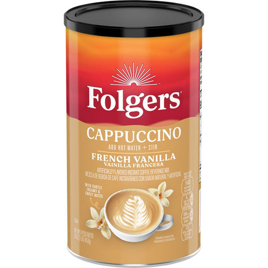 Folgers Cappuccino French Vanilla (6-Pack, 16 oz)