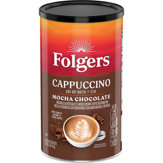 Folgers Cappuccino Mocha Chocolate (6-Pack, 16 oz)