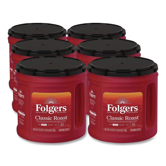 Folgers Classic Roast Coffee (6-Pack, 25.9 oz)