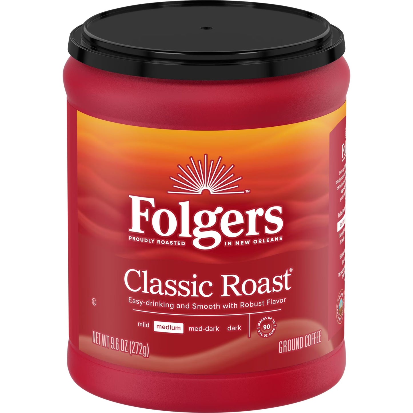 Folgers Classic Roast Coffee (6-Pack, 9.6 oz)