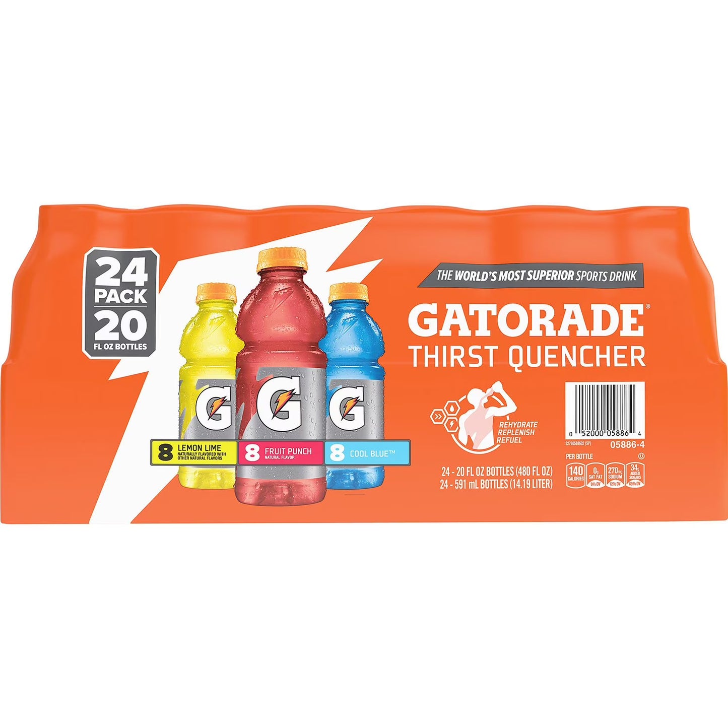 Gatorade Variety Pack (24-Pack, 20 oz)