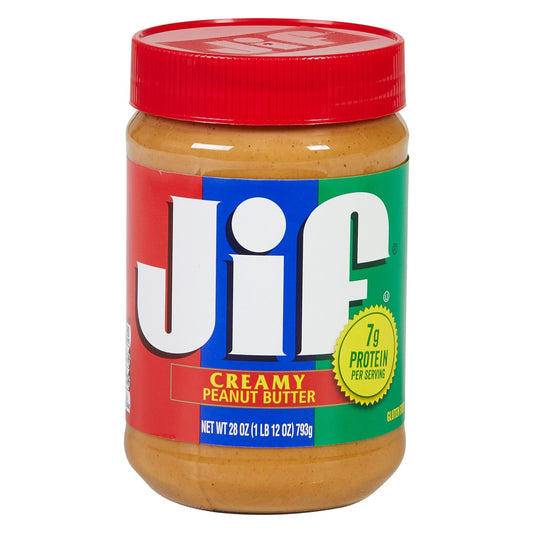 Jif Creamy Peanut Butter (10-Pack, 28 oz)