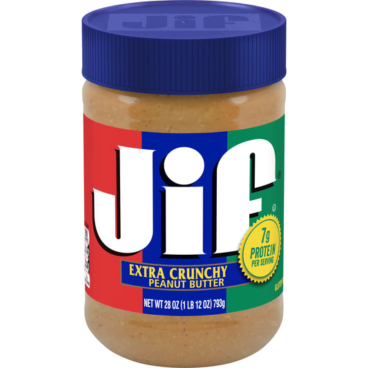 Jif Crunchy Peanut Butter (10-Pack, 28 oz)