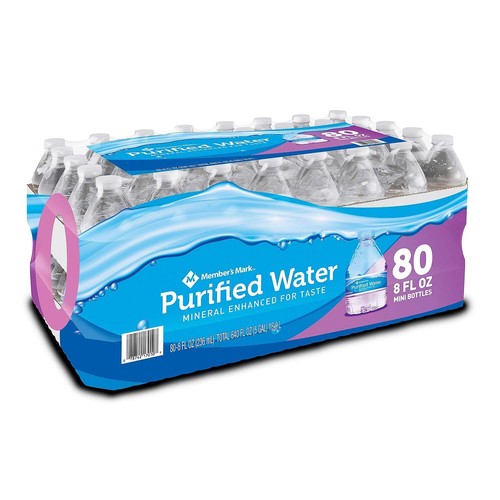 Member's Mark Water (80-bottles, 200 ml)