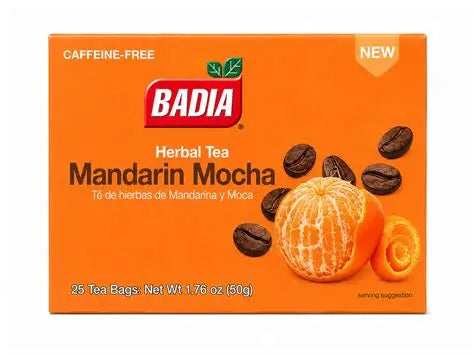 Badia Mandarin Mocha Herb Tea 10/25Bg
