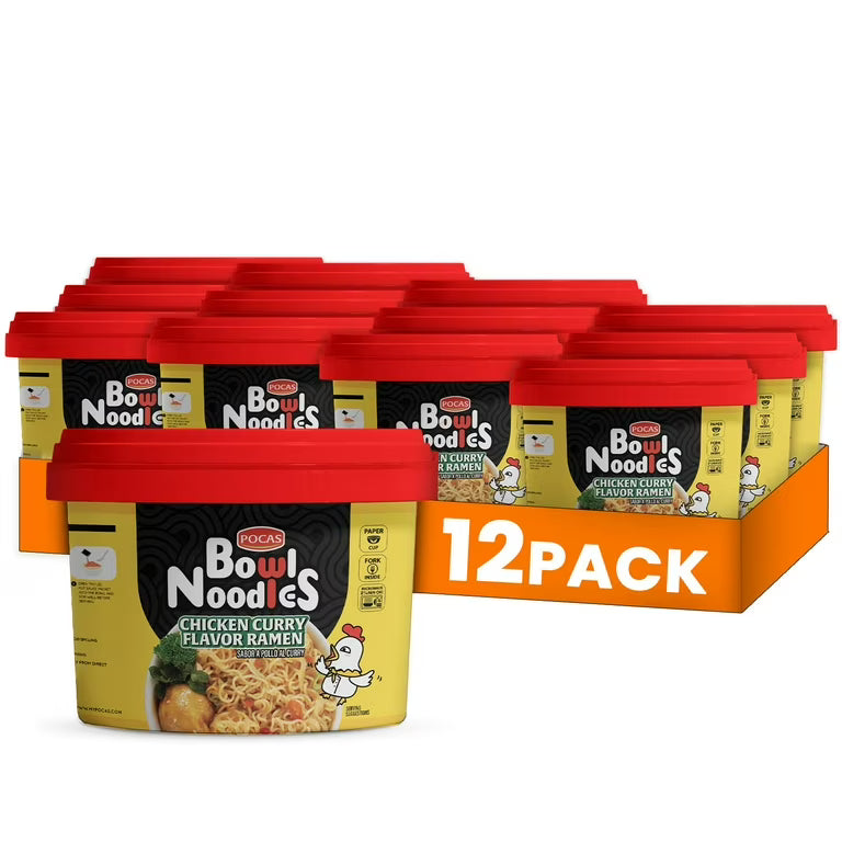 Pocas Noodles Chicken Curry (12-Pack, 3.17 oz)