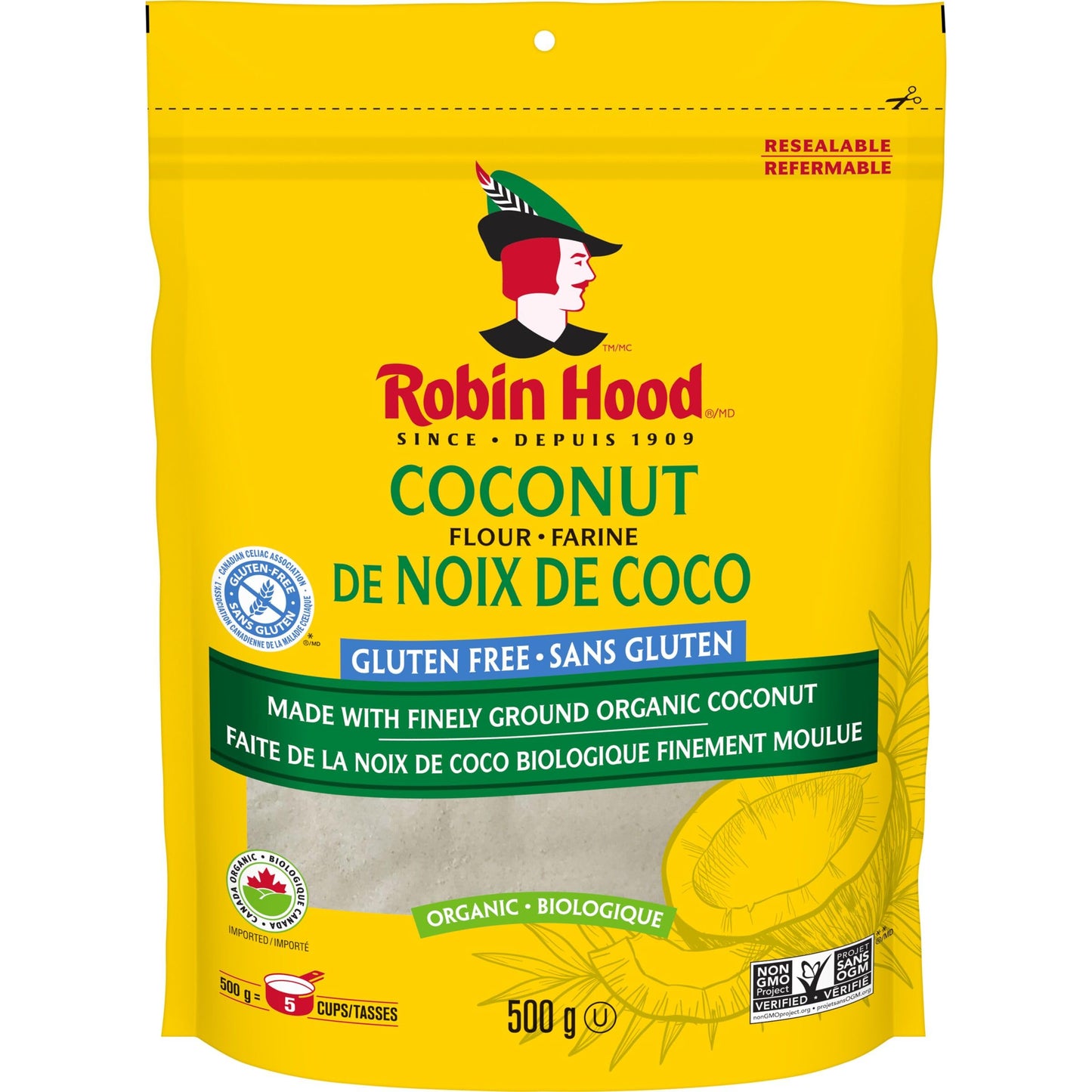 Robin Hood Coconut Flour (6-Pack, 500g)