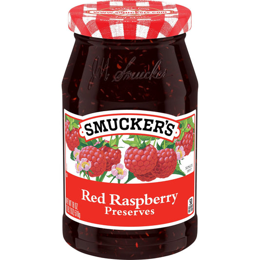 Smucker's Red Raspberry Preserved (12-Pack, 18 oz)