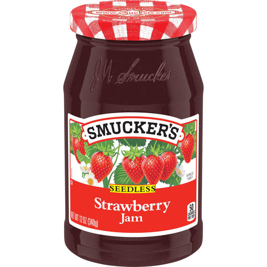 Smucker's Seedless Strawberry Jam (12-Pack, 12 oz)