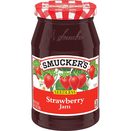 Smucker's Seedless Strawberry Jam (12-Pack, 18 oz)