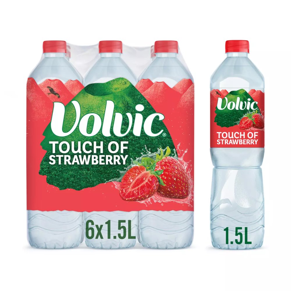 Volvic Strawberry (6-Pack, 1.5 L)