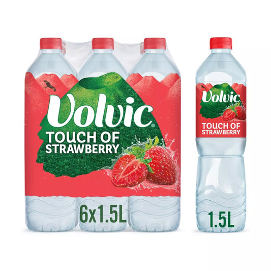 Volvic Strawberry (6-Pack, 1.5 L)
