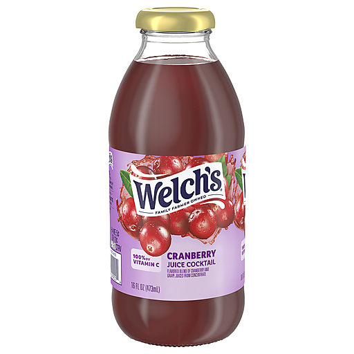 Welch's Cranberry juice (12-Pack, 16 oz)