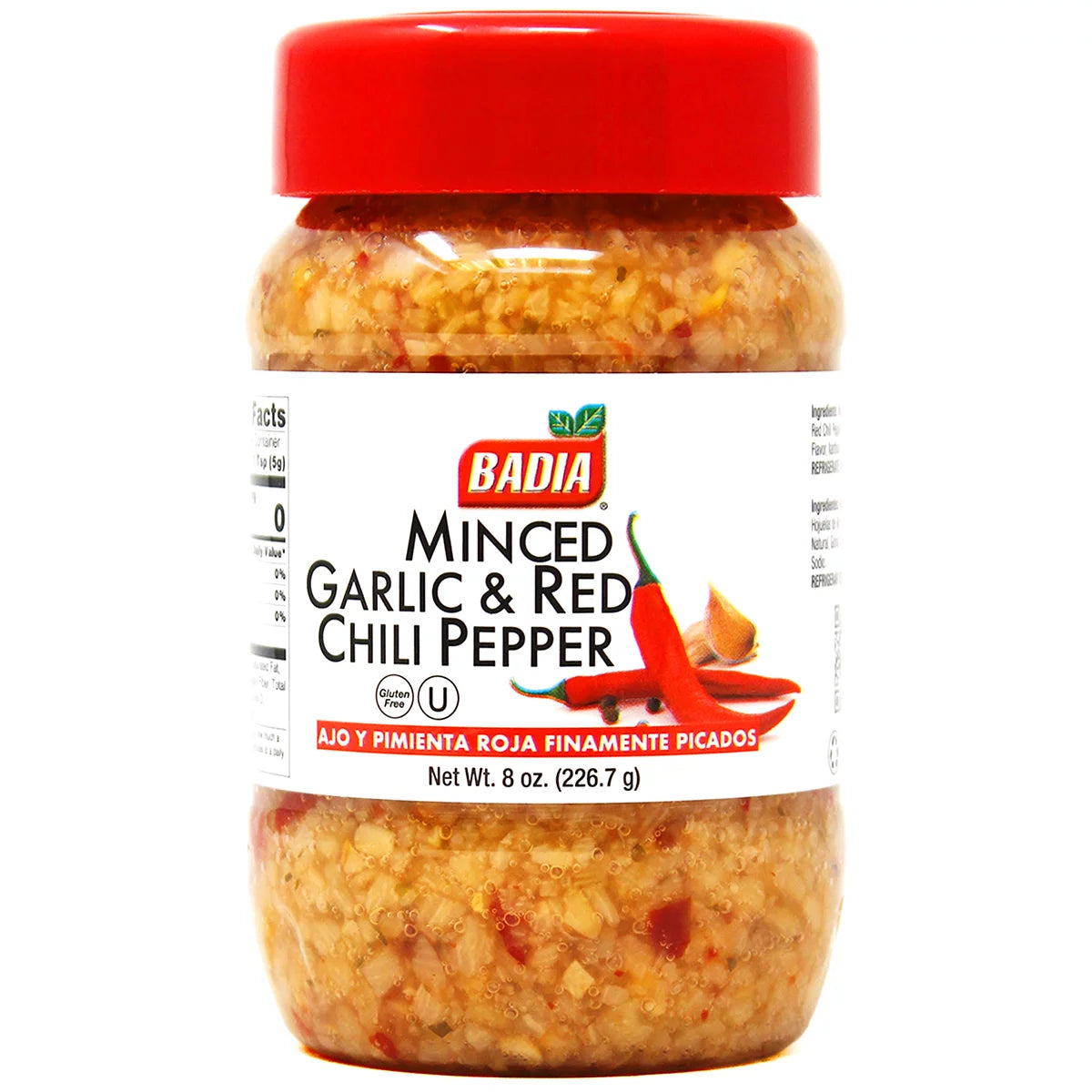 Badia Minced Garlic Red Chili 12/8oz