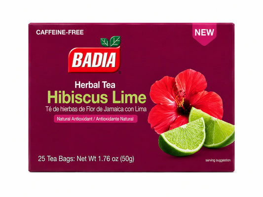 Badia Hibiscus Lime Herb Tea 10/25Bg